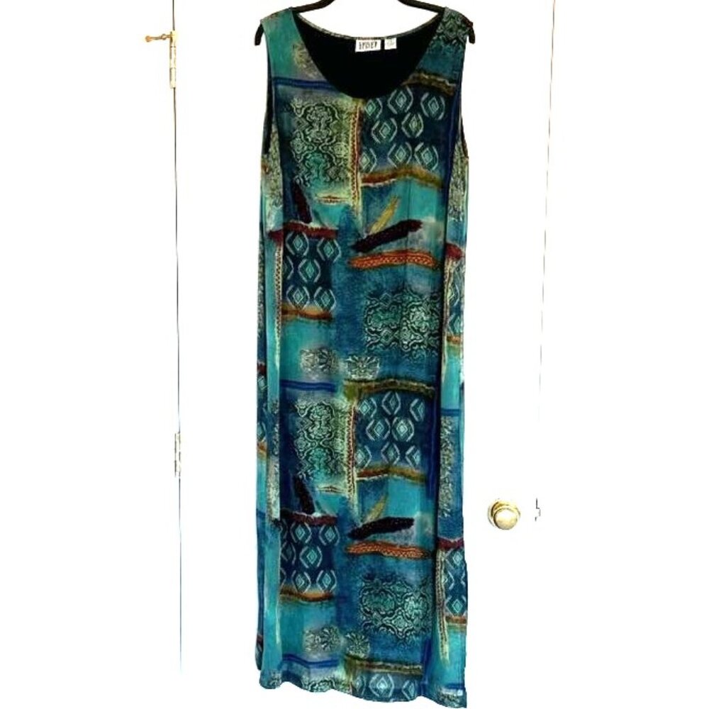 Chico's Design Maxi Dress Size 3 (US) XL Multicolor   Lined